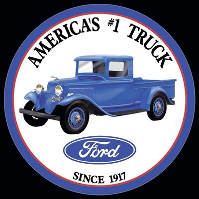 Plaque metal America's TRUCK Ford