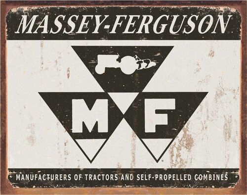 Plaque metal Logo MASSEY-FERGUSON
