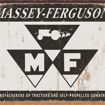 Plaque metal Logo MASSEY-FERGUSON