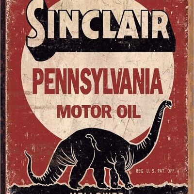 Plaque metal SINCLAIR PENNSYLANIA MOTOR OIL.