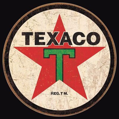Vintage TEXACO Metallplatte