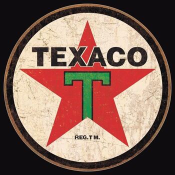 plaque metal TEXACO Vintage