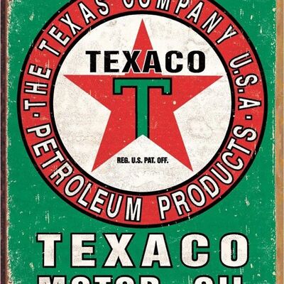 Plaque metal motoroil TEXACO Vintage