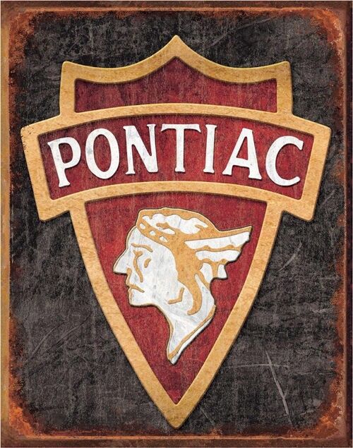 Plaque metal Pontiac Logo 1930