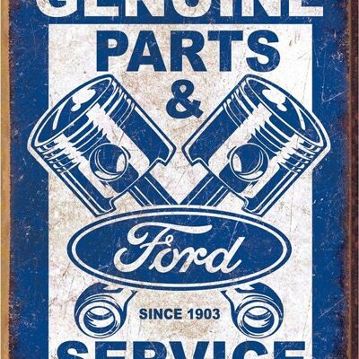 Plaque metal FORD GENUINE PARTS & SERVICE