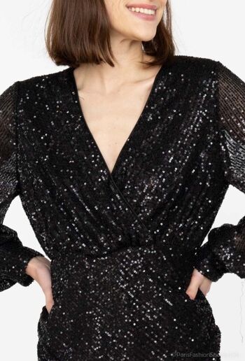 Mode Paillettes Robe 3