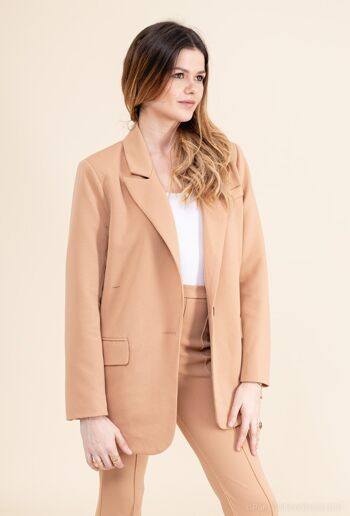 Blazer stretch décontracté TAUPE 2