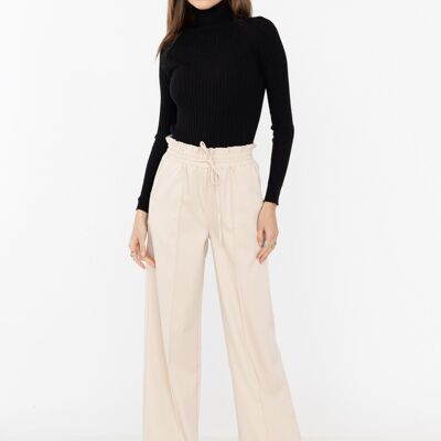 BEIGE solid color casual pants