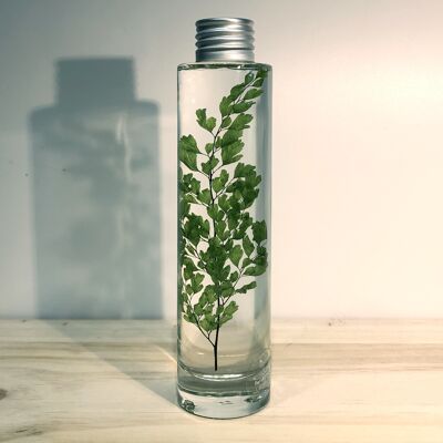 Décoration Plantes naturelles en bouteille de verre, Herbarium oil flower