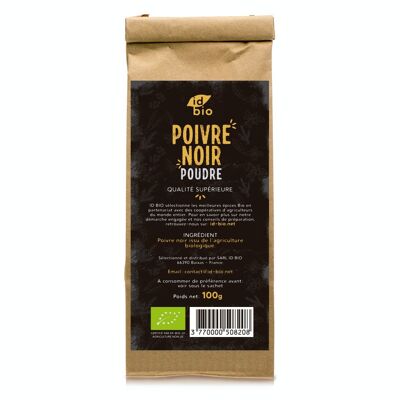 Poivre noir poudre bio 100g