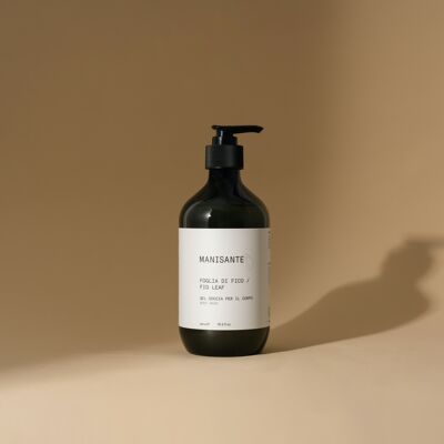 Fig leaf - Fig leaf / Body shower gel - Body wash, vegan, natural based, sustainable packaging, recyclable pet containers, made in Italy, not tested on animals