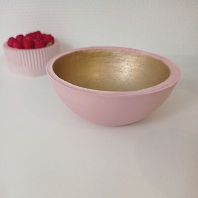 Round powder pink tidy tray
