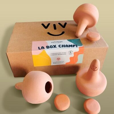 Geschenkbox 3 Ollas Champi Terrakotta - Hergestellt in Frankreich