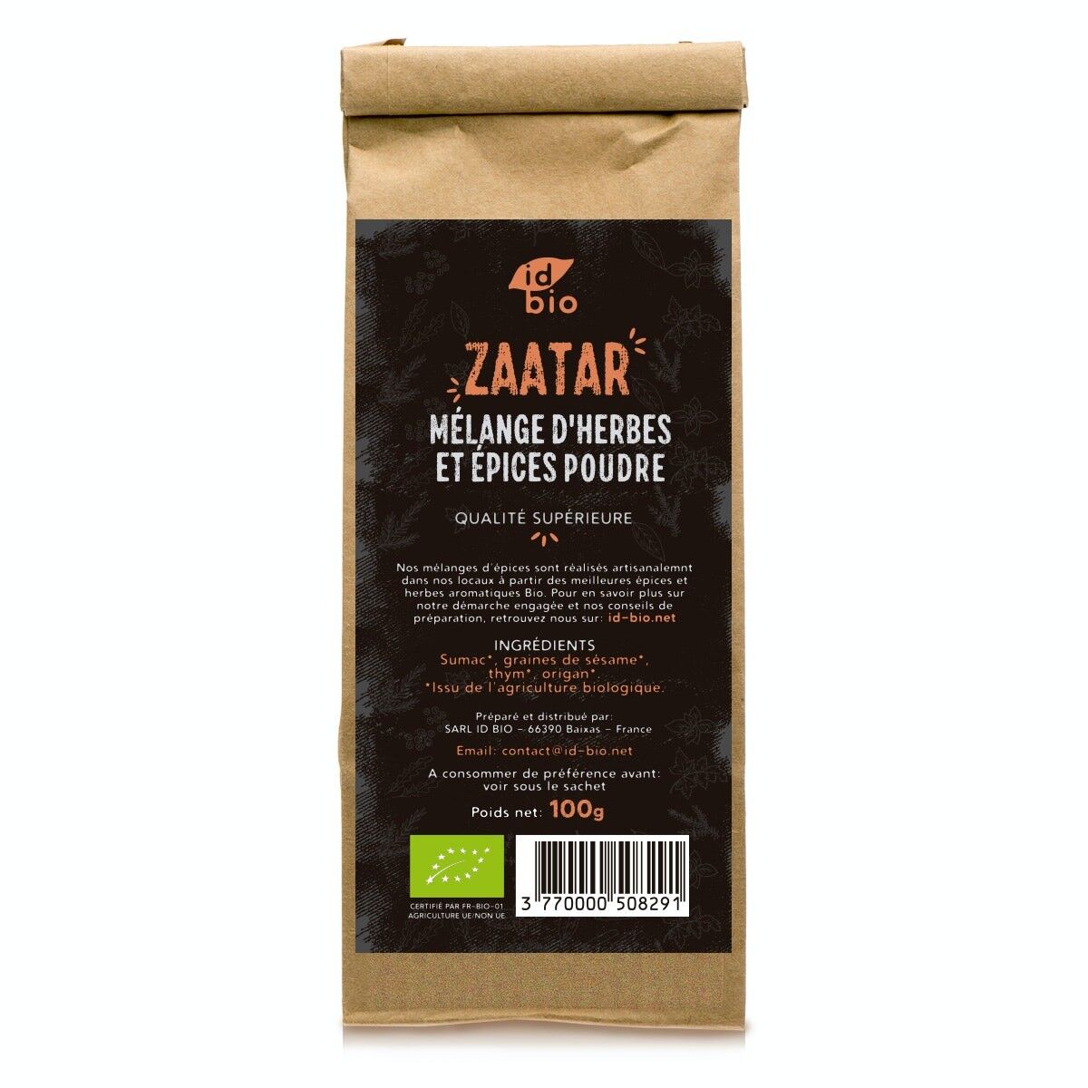 Mezcla ecológica de Zaatar 100g