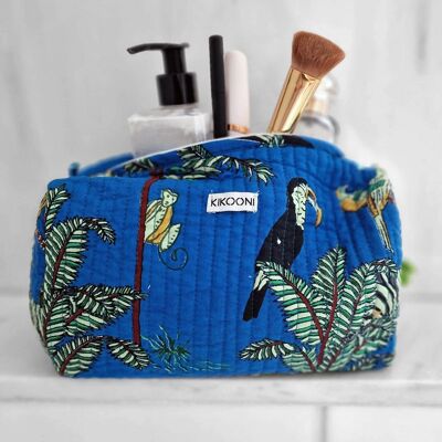 Cosmetic bag "blue jungle"