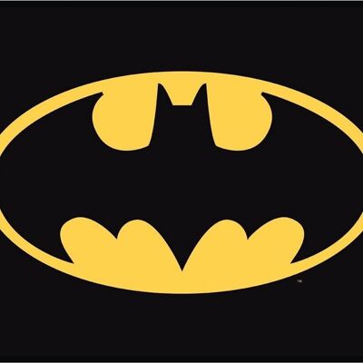 Placa de metal Batman - Logotipo