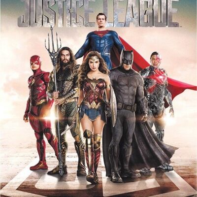 Plaque metal Justice League Film