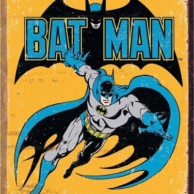 Placa de metal Batman Retro