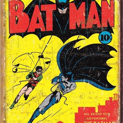 Placa de metal cubierta de Batman No 1