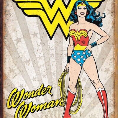 Metal plate Wonder Woman Heroic