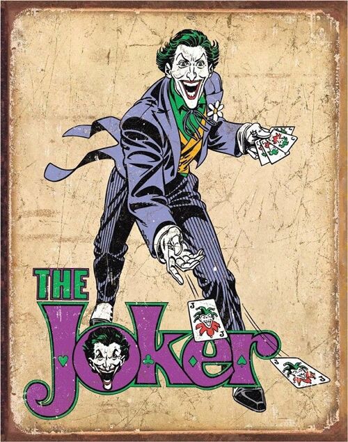 Plaque metal The Joker