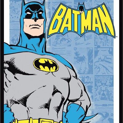 Metallplatte Batman - Retro Panels