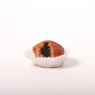 Cupcakes fourrés au chocolat végétalien MDALEN | 40 unités | SANS GLUTEN, SANS LACTOSE | Fabrication traditionnelle en Espagne.