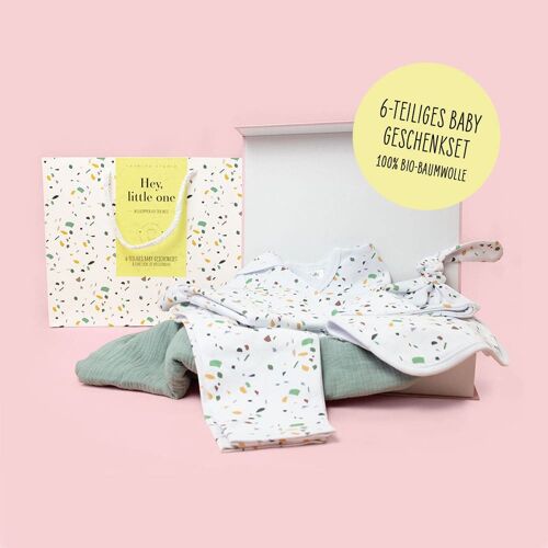 Baby Newborn Geschenkset "Terrazzo"