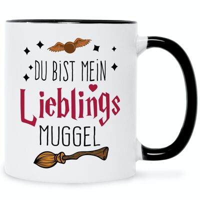 ENGRAVING LINE Mug imprimé avec dicton - tu es mon moldu préféré - cadeaux pour les fans de magie - 330 ml