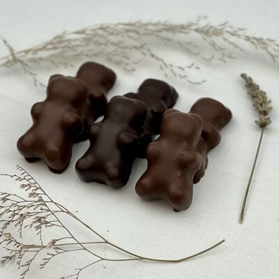 Dunkler Schokoladen-Marshmallow-Teddybär