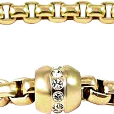 Bracelet with magnetic clasp gold