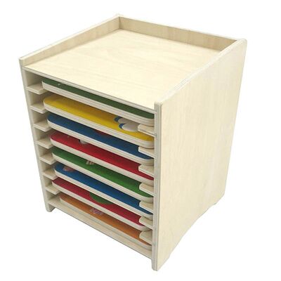 Puzzle Bambini - Set 8 + étagère de rangement (Art. 431-56)