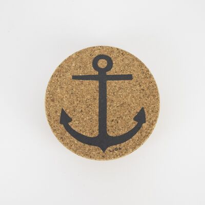 Anchor Cork Coaster Set