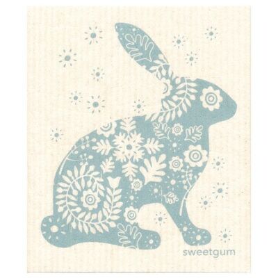 Dishcloth Bunny Blue