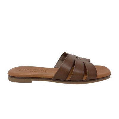 Alya leather flat sandal Leather