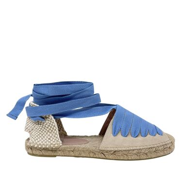 Espadrilles textile femme Zala bleues