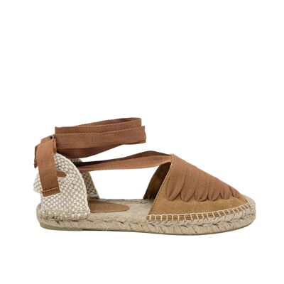 Espadrilles femme Zala marron en textile