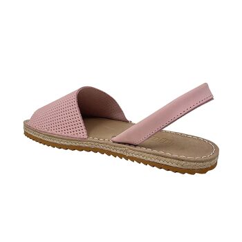 Sandale minorquine Danu en cuir Rose 3