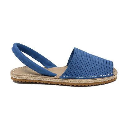 Danu Menorcan sandal in Blue leather