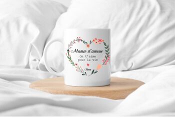 Mug Mamie d'amour on t'aime pour la vie 2