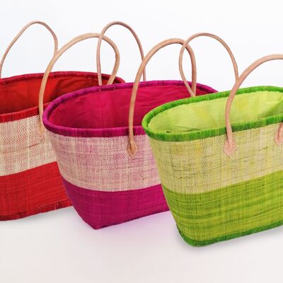Rabane handcrafted basket "Ivato" 12 assorted pieces