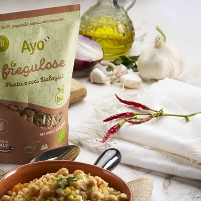 Le Fregulose, zuppa disidratata di pasta e ceci biologici