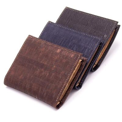 Winter cork wallet - Navy