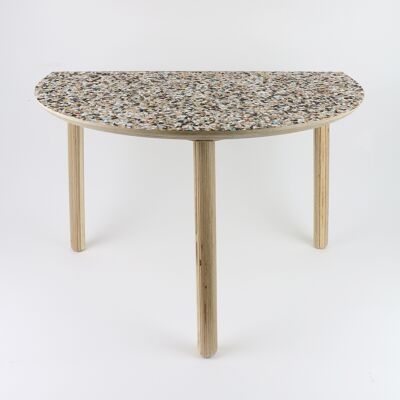 Table demi-lune de plage propre