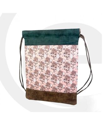 Sac à cordes synthétique Sweet Candy avec motif poupée pour femme. Promo mars 2