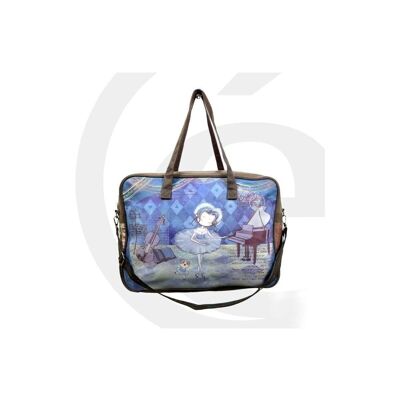 Large Synthetic Women's Bag with Sweet Candy Doll. Spring-Summer Fashion Promo