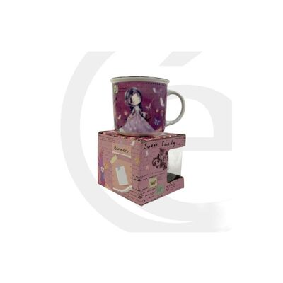 Taza de Cerámica para Mujer Colección Sweet Candy. Oferta Primavera Verano Promo