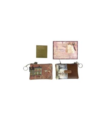 Porte-monnaie compact pour femme avec boîte, anneau et fermeture éclair Sweet Candy.GIFTS 2