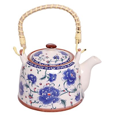 Ceramic teapot with filter and bamboo handle. Capacity: 800ml AT-393-2