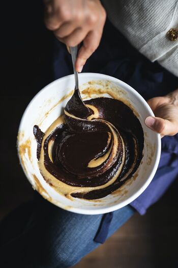 Préparation pour gâteaux bio : Cake Marbré, coque Chocolat & Noisettes - Pour 8 personnes - 570g 3